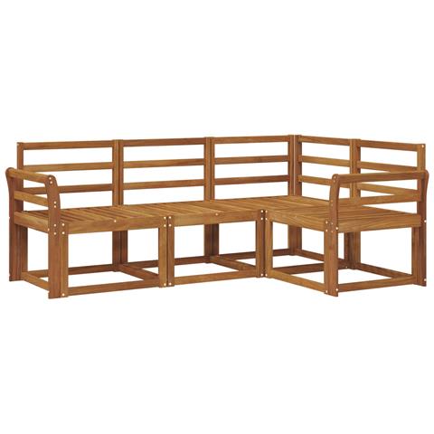 Set di divani da esterno 4 pcs Naturale - Foto 1