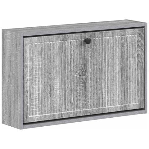 Mobiletto per Scarpe da Muro EDE 71 x 17 x 43 cm Sonoma grigio - Foto 1