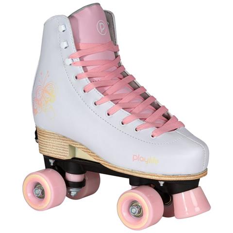 Playlife Pattini a quattro ruote regolabili Classic Pale Rose (39-42) - Foto 4