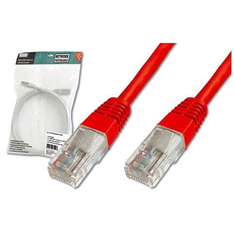 Cavo Rete Utp Cat. 5E Non Schermato - Lunghezza Mt. 10 - Colore Rosso - Foto 1