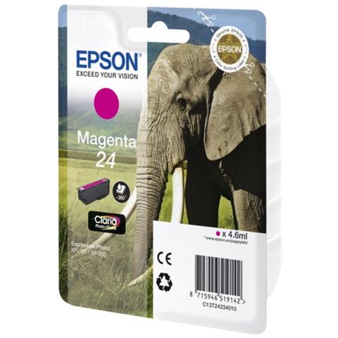 C13T24234010 Cartuccia Ink Originale Magenta per Epson Expression Premium XP-750 Capacità 360 Pagine - Foto 5