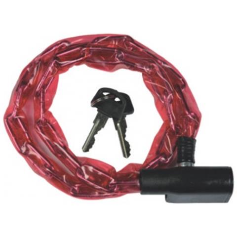 Catena con lucchetto a scatto per cicli Cm 60 2 chiavi in dotaione - Foto 3