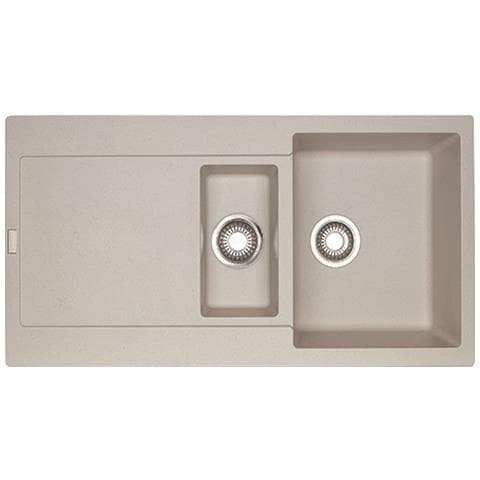 Lavello MRG651SH 1 Vasca e 1 Vaschino Gocciolatoio Reversibile Dimensioni 97 x 50 cm Colore Sahara Serie Maris - Foto 4