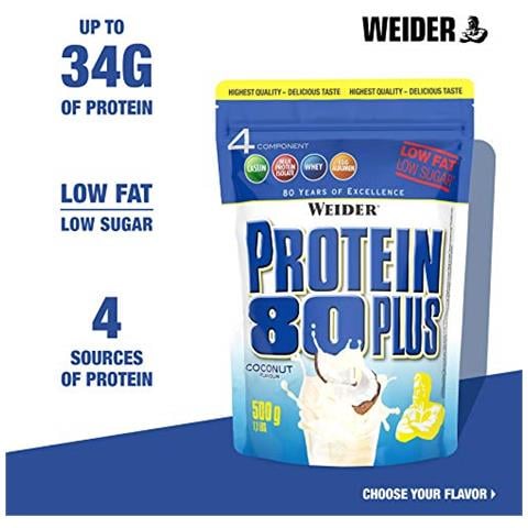 Proteine, 80 Plus Busta, Cocco, 500 G - Foto 2