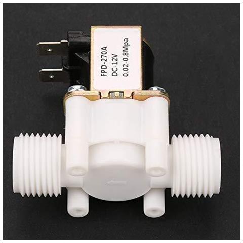 12 Valvola Di Plastica Dellacqua 12v Elettrico Solenoide Per Lerogatore Aria Acqua Olio - Foto 2