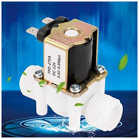 12 Valvola Di Plastica Dellacqua 12v Elettrico Solenoide Per Lerogatore Aria Acqua Olio - Foto 4