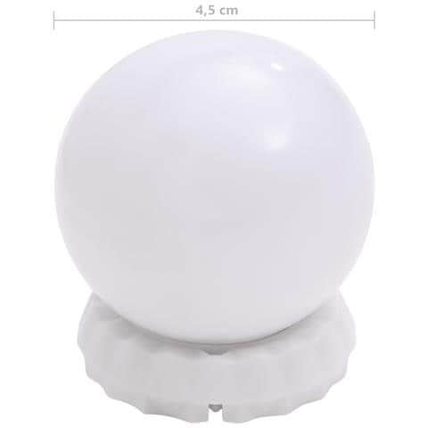 Applique Specchio 8 Lampadine LED Bianco Caldo e Bianco Freddo - Foto 2