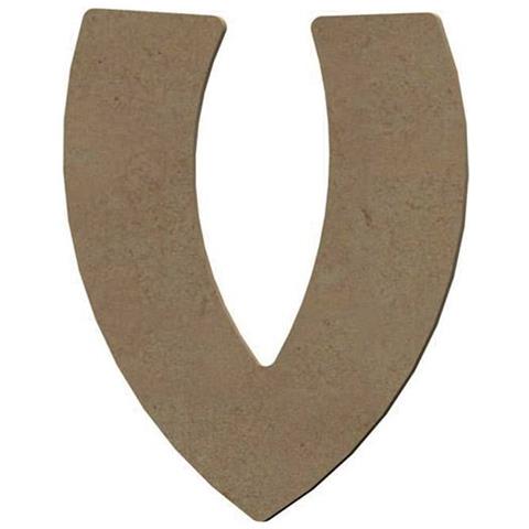 Lettera Maiuscola V In Legno Mdf Per La Decorazione - 8 Cm - Foto 1