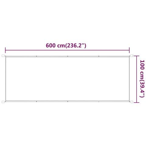 Paravento Verticale Verde Chiaro 100x600 Cm In Tessuto Oxford - Foto 6