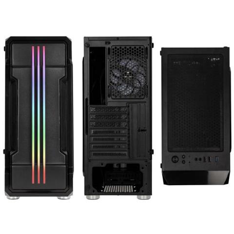 Case Inspire K10 Midi Tower ATX / Micro ATX / Mini-ITX 1 Porta USB 3.2 Colore Nero (Finestrato) - Foto 5