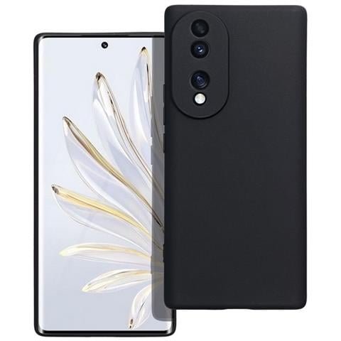 Custodia Tpu Silicone Cover Case Per Honor 70 Black - Foto 1