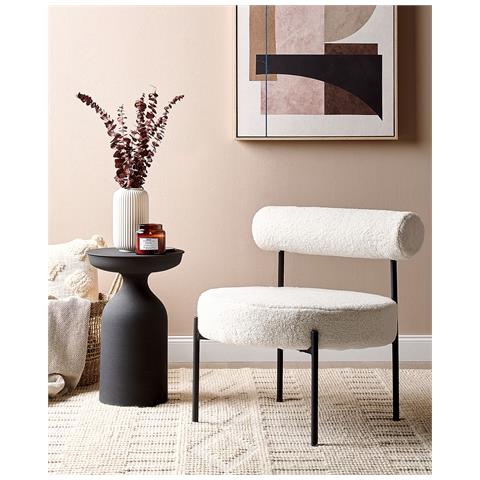 Bouclé Poltrona Bianco Alpha - Foto 1