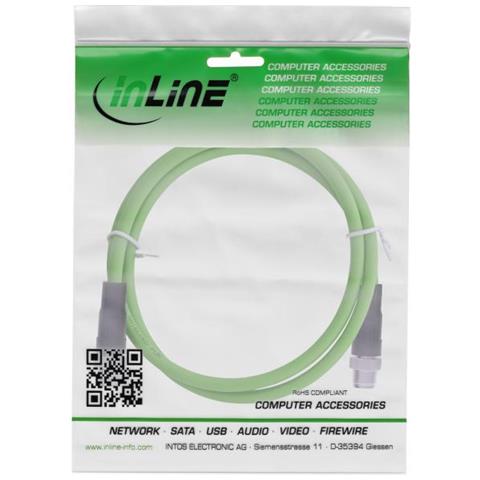 Cavo Di Rete Industriale, M12 8-pin X-coded m. /m. Cat. 6A PUR 5m - Foto 4