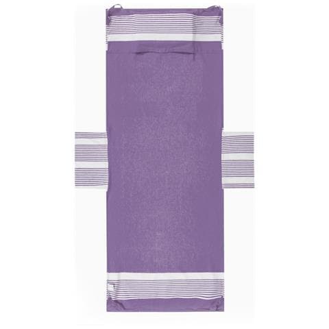Telo Mare Lettino Spiaggia Piscina Con Cuscino E Tasche Palau Viola - Foto 1
