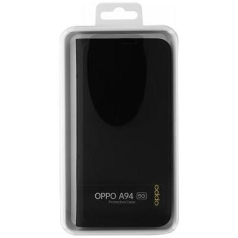 Custodia Per Oppo A94 5g Folio Flip Cover Con Portacarte, Nero - Foto 3