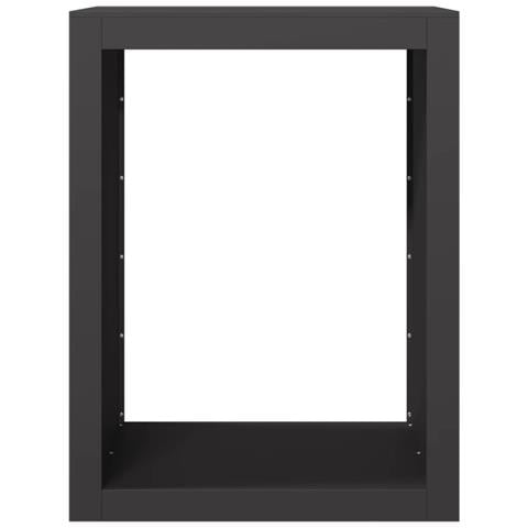 Rastrelliera Per Legna Da Ardere Nera 60x40x80 Cm In Acciaio - Foto 2