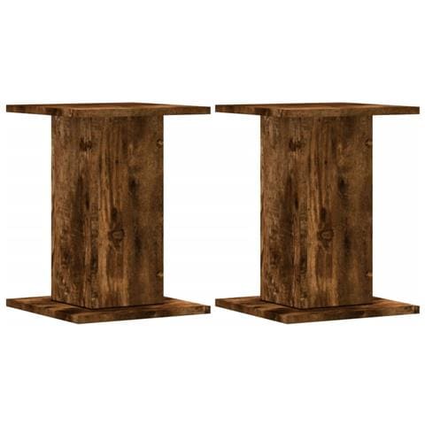 Supporti Altoparlanti 2 Pz Rovere 30x30x40 Cm Legno Multistrato - Foto 2