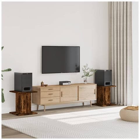 Supporti Altoparlanti 2 Pz Rovere 30x30x40 Cm Legno Multistrato - Foto 1