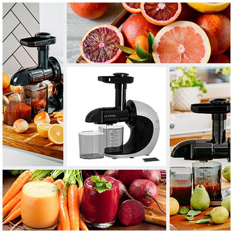 Slow Juicer 4130 Estrattore di succo 150 W Nero, Acciaio inox - Foto 9