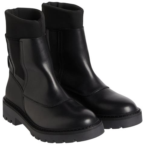 Combat Mix Chelsea Boot Stivaletti Pelle Scarpe Donna Nero Eu 41, Yw0yw00735 Bds - Foto 2