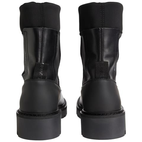 Combat Mix Chelsea Boot Stivaletti Pelle Scarpe Donna Nero Eu 41, Yw0yw00735 Bds - Foto 3