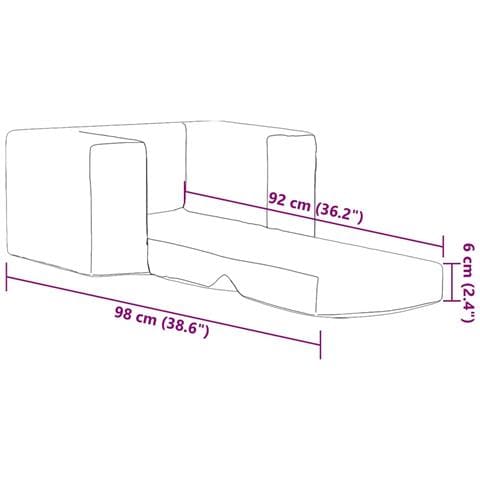 Divano per Bambini Rosa in Morbido Peluche - Foto 10