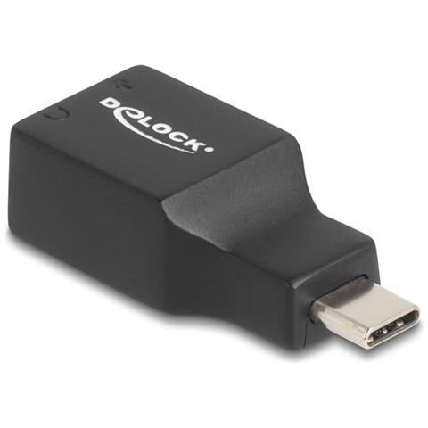 67128 adattatore per inversione del genere dei cavi 1 x USB 2.0 C 2 x 3.5mm Nero - Foto 4