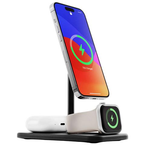 Supporto Di Ricarica Wireless Qi2 3-in-1 Hirise 3 Deluxe Compatibile Con Magsafe Modello, Nero - Foto 2