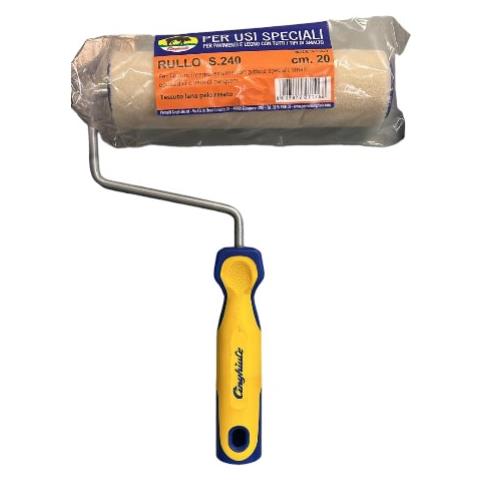 Rullo In Tessuto Lana Pelo Rasato Cm 20 - Foto 1