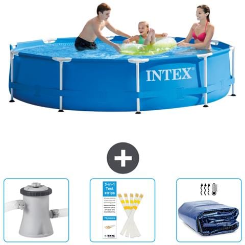 Piscina Fuori Terra - In Giro - 305x305x76 Cm - Blu - Include Accessori Coordinati Cb74 - Foto 1