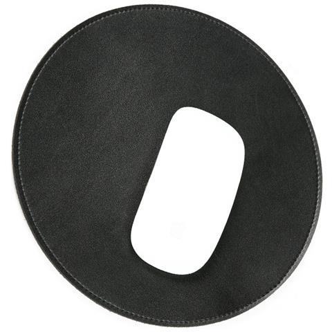 Tappetino Per Mouse Rotondo In Microfibra Black - Foto 3