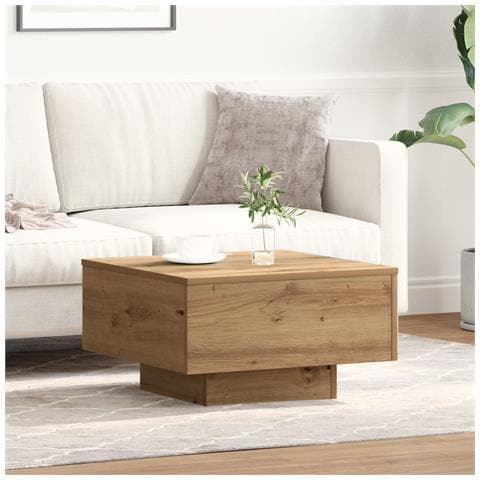 Tavolino da caffè  in rovere artigianale 55x55x31 cm in legno composito - Foto 2