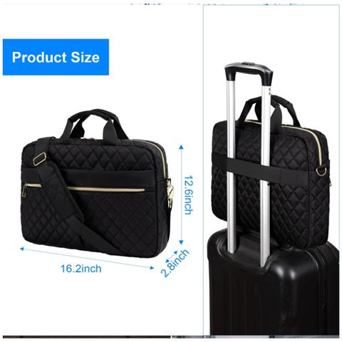 Borsa Per Laptop Da 15.6 Pollici Compatibile Con Apple Macbook Pro - Elegante E Funzionale Black - Foto 2