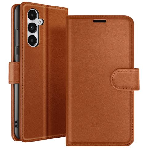 Custodia A Portafoglio Per Galaxy A05s Con Funzione Di Supporto E Linguetta Magnetica, Marrone - Foto 1