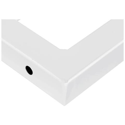 Ripiano a Parete per Lavabo in Acciaio e Massello di Faggio - Foto 9