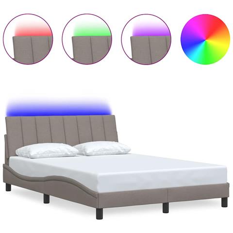 Giroletto senza Materasso Tortora 140x200 cm in Tessuto - Foto 1