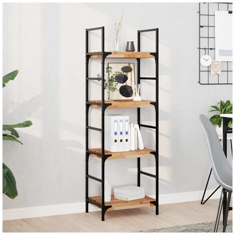 Mensole da Parete 4 pz 60x30x4 cm Legno Acacia Rifinito a Olio - Foto 2