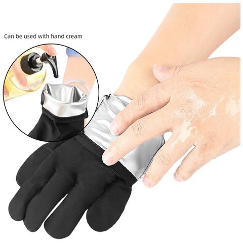 Guanti Sauna Rivestimento Potenziatore Di Sudore, Protezione Mani Per Esercizio Silver - Foto 5