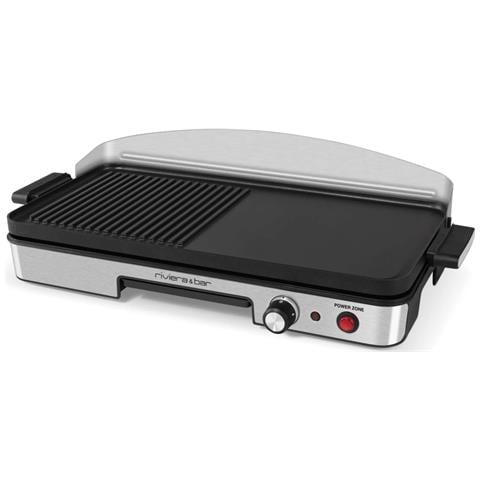 Piastra Elettrica Da 1900 W, 50,5 X 25,5 Cm, Nera/acciaio Inox - Qpl365 - Foto 1