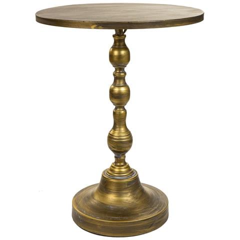 Tavolino In Metallo Dorato 50x50x66h - Foto 1