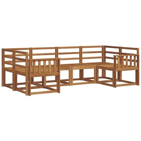 Set di divani da esterno 6 pcs Naturale - Foto 1
