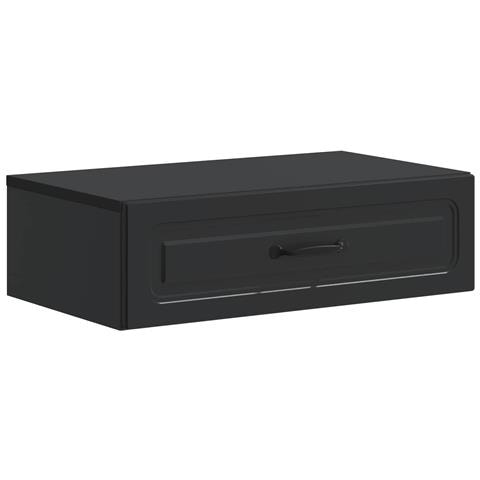 Tavolino da Parete Laterale Nero 59 x 34,5 x 17 cm - Foto 1