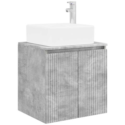 Mobile Lavabo da Parete Grigio Cemento 49,5 x 41 x 63 cm - Foto 1