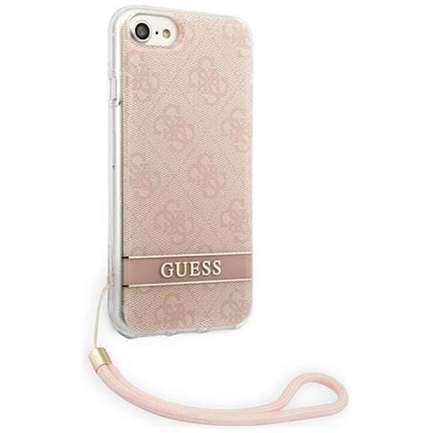 Indovina Guohci8h4stp Custodia Iphone Se 2022 / Se 2020 / 7 / 8 Rosa /rosa Con Cinturino 4g Stampato - Foto 1