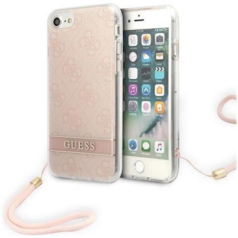 Indovina Guohci8h4stp Custodia Iphone Se 2022 / Se 2020 / 7 / 8 Rosa /rosa Con Cinturino 4g Stampato - Foto 2