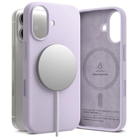 Custodia Per Iphone 17 Viola In Silicone Magsafe Ringke - Foto 1