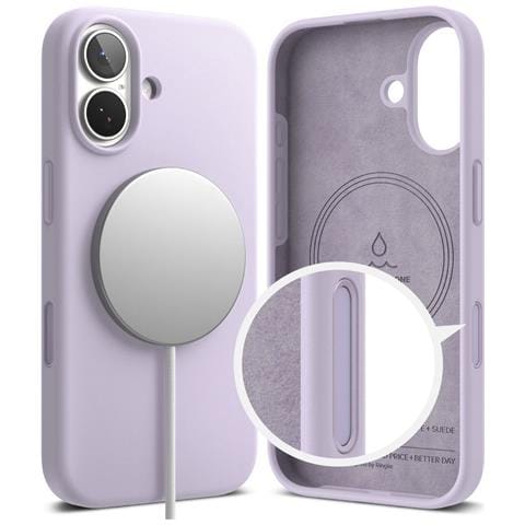 Custodia Per Iphone 17 Viola In Silicone Magsafe Ringke - Foto 7