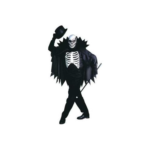 Costume da Scheletro con Mantello (Scary Skeleton)  - Foto 1
