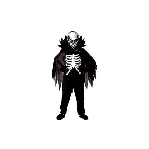 Costume da Scheletro con Mantello (Scary Skeleton)  - Foto 2