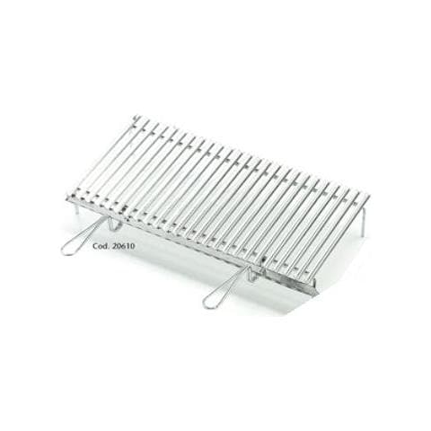 Graticole In Acciaio Inox Cm 80x45 Con Doppi Manici - Foto 3